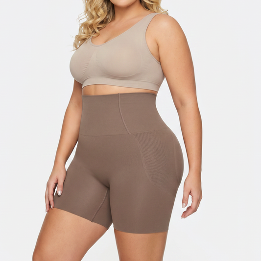 88  PEACH SNATCHED CURVES x treme compression band shorts